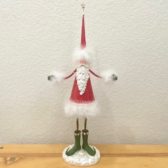 Retired 2005 DEPARTMENT 56 Christmas Krinkles Santa Holding Trees Figure - Picture 5 of 15